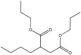 Hexane-1,2-dicarboxylic acid dipropyl ester 结构式