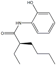[R,(-)]-2-Ethyl-N-(2-hydroxyphenyl)hexanamide Struktur