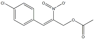 Acetic acid 2-nitro-3-[4-chlorophenyl]-2-propenyl ester Struktur