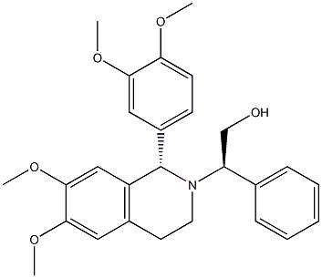 (1S)-1,2,3,4-Tetrahydro-2-[(R)-1-phenyl-2-hydroxyethyl]-1-(3,4-dimethoxyphenyl)-6,7-dimethoxyisoquinoline