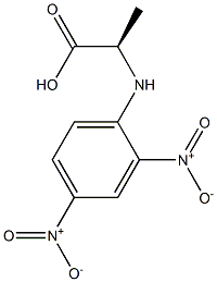 (R)-2-[(2,4-Dinitrophenyl)amino]propanoic acid Struktur