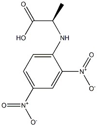 (R)-2-[(2,4-Dinitrophenyl)amino]propanoic acid 结构式