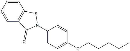 2-(4-Pentyloxyphenyl)-1,2-benzisothiazol-3(2H)-one