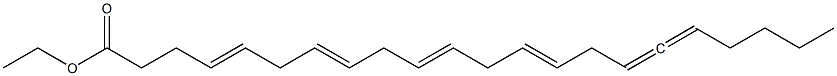 4,7,10,13,16,17-ドコサヘキサエン酸エチル 化学構造式