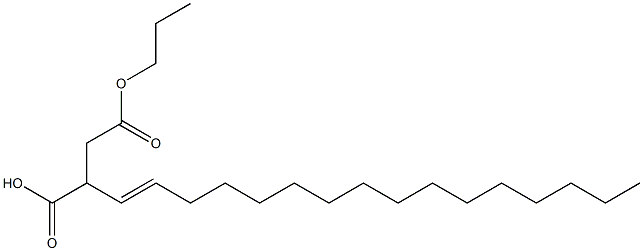 2-(1-ヘキサデセニル)こはく酸1-水素4-プロピル 化学構造式