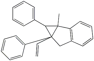 7-Vinyl-1a-methyl-1,6a-diphenyl-1,1a,6,6a-tetrahydro-1,6-methanocycloprop[a]indene Structure