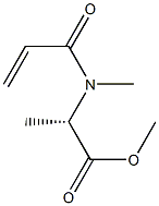 N-Acryloyl-N-methyl-L-alanine methyl ester Structure