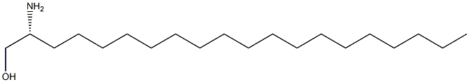 [R,(-)]-2-アミノ-1-イコサノール 化学構造式
