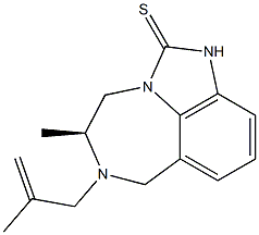 [5S,(+)]-4,5,6,7-Tetrahydro-5-methyl-6-(2-methyl-2-propenyl)imidazo[4,5,1-jk][1,4]benzodiazepine-2(1H)-thione
