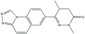 1-Methyl-4,5-dihydro-4-methyl-3-([1,2,4]triazolo[4,3-a]quinolin-7-yl)pyridazin-6(1H)-one Structure