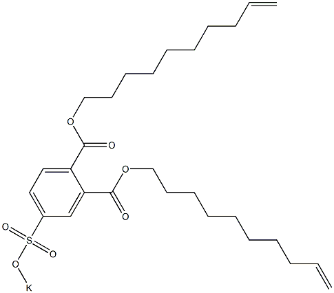 4-(Potassiosulfo)phthalic acid di(9-decenyl) ester Structure
