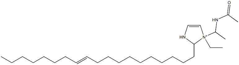1-[1-(Acetylamino)ethyl]-1-ethyl-2-(11-nonadecenyl)-4-imidazoline-1-ium Struktur