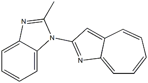 2-(2-Methyl-1H-benzimidazol-1-yl)cyclohepta[b]pyrrole Structure
