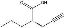 (2S)-2-Propyl-4-pentynoic acid 结构式