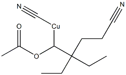 (1-Acetyloxy-4-cyano-2,2-diethylbutyl)cyanocopper(II)|