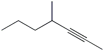 4-メチル-2-ヘプチン 化学構造式