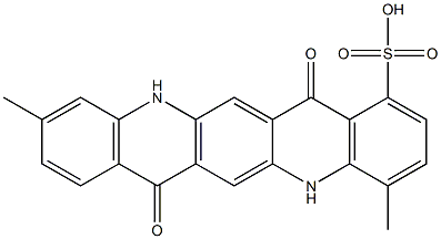 5,7,12,14-Tetrahydro-4,10-dimethyl-7,14-dioxoquino[2,3-b]acridine-1-sulfonic acid