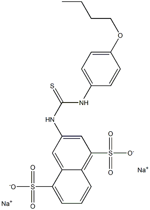 3-[3-(p-Butoxyphenyl)thioureido]-1,5-naphthalenedisulfonic acid disodium salt