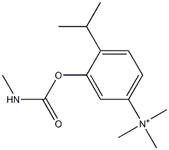 4-Isopropyl-3-[[(methylamino)carbonyl]oxy]-N,N,N-trimethylbenzenaminium Structure