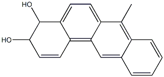 3,4-Dihydro-3,4-dihydroxy-7-methylbenz[a]anthracene Structure