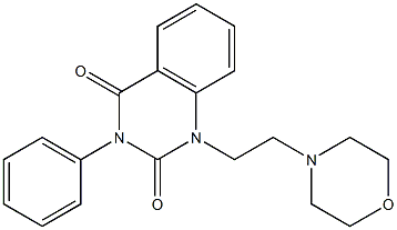1-[2-(4-Morpholinyl)ethyl]-3-phenyl-2,4(1H,3H)-quinazolinedione Structure