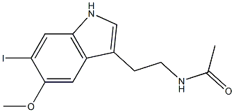 N-[2-(6-Iodo-5-methoxy-1H-indol-3-yl)ethyl]acetamide Structure