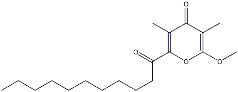 6-Methoxy-3,5-dimethyl-2-(1-oxoundecyl)-4H-pyran-4-one