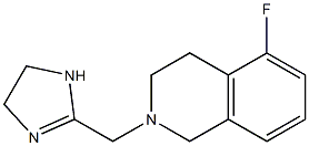 2-[[(1,2,3,4-Tetrahydro-5-fluoroisoquinolin)-2-yl]methyl]-4,5-dihydro-1H-imidazole Structure