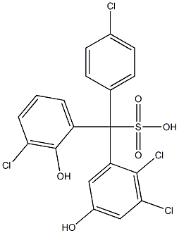 (4-Chlorophenyl)(3-chloro-2-hydroxyphenyl)(2,3-dichloro-5-hydroxyphenyl)methanesulfonic acid