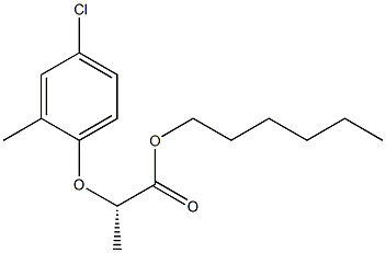 (S)-2-(4-Chloro-2-methylphenoxy)propionic acid hexyl ester Structure