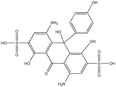 1,5-Diamino-9,10-dihydro-4,8,10-trihydroxy-10-(p-hydroxyphenyl)-9-oxo-3,7-anthracenedisulfonic acid