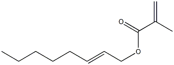 メタクリル酸(2-オクテニル) 化学構造式