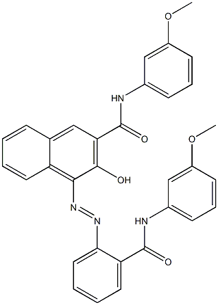 4-[[2-[[(3-Methoxyphenyl)amino]carbonyl]phenyl]azo]-3-hydroxy-N-(3-methoxyphenyl)-2-naphthalenecarboxamide