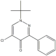 1-(tert-Butyl)-5-chloro-3-phenyl-pyridazin-4(1H)-one Structure