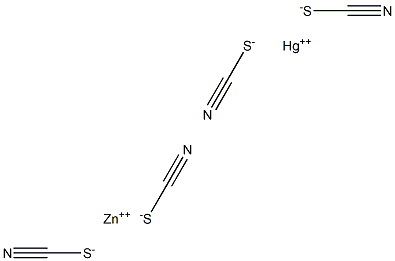 チオシアン酸亜鉛水銀(II) 化学構造式