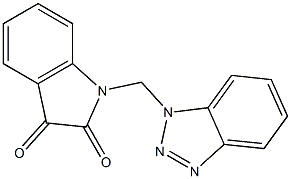 1-(1H-Benzotriazol-1-ylmethyl)-1H-indole-2,3-dione Structure