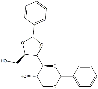 2-O,3-O:4-O,6-O-Dibenzylidene-L-glucitol Structure