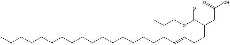 3-(3-Henicosenyl)succinic acid 1-hydrogen 4-propyl ester Struktur