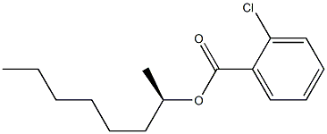 (-)-o-Chlorobenzoic acid (R)-1-methylheptyl ester Struktur