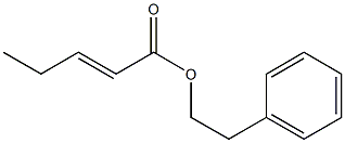 2-Pentenoic acid 2-phenylethyl ester