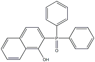 (1-Hydroxy-2-naphtyl)diphenylphosphine oxide Structure