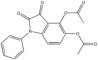 Diacetyloxyphenylisatin Structure