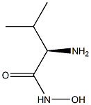(R)-2-アミノ-N-ヒドロキシ-3-メチルブタンアミド 化学構造式