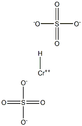 Bis(sulfuric acid hydrogen)chromium(II) salt Structure