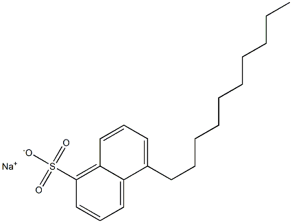 5-Decyl-1-naphthalenesulfonic acid sodium salt Struktur