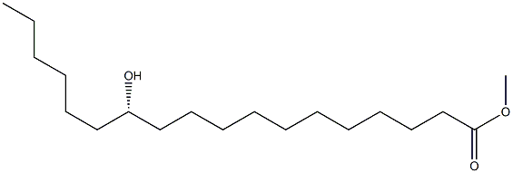 (S)-12-Hydroxyoctadecanoic acid methyl ester Structure