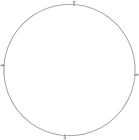 1,12,23,34-Tetraazacyclotetratetracontane Struktur