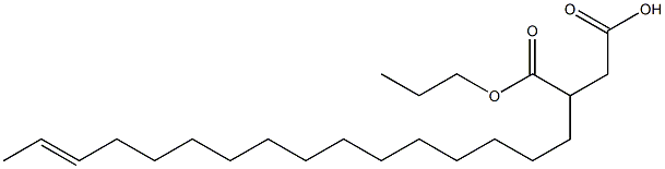 3-(14-ヘキサデセニル)こはく酸1-水素4-プロピル 化学構造式