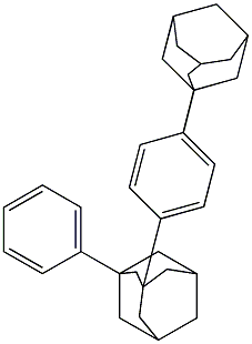 1-Phenyl-3-[4-(adamantan-1-yl)phenyl]adamantane Struktur