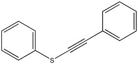 1-(Phenylthio)-2-phenylethyne Struktur